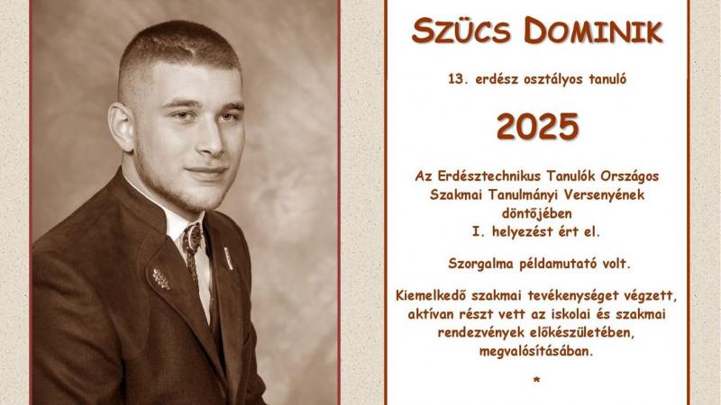 Díjazták az ország legkiválóbb erdészhallgatóját!