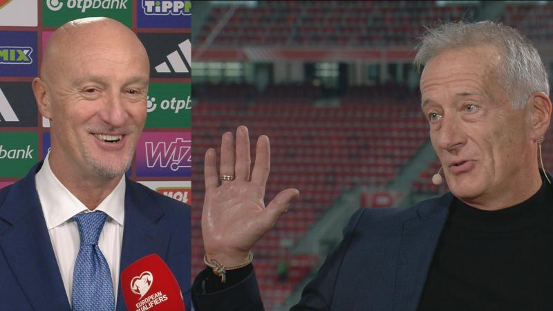Videó: Marco Rossi élő adásban fejezte ki háláját Bozsik Péternek a „nagyon kedves ajándékért” | M4 Sport